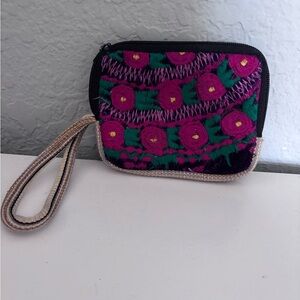 WALLET/WRISTLET Colorful Embroidered - Like new